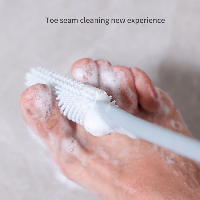 🔥(2PCS/ SET) Long Handled Silicone Toe Crevice Cleaning Brush & Exfoliating Brush